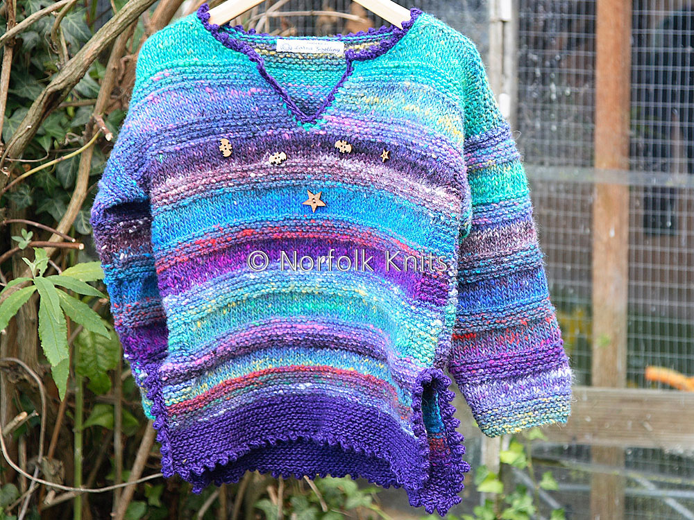 Norfolk Knits handmade Noro Child’s Tunic